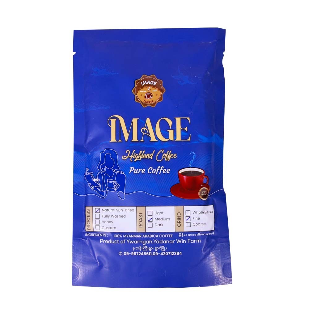 Image 100% Arabica Coffee Medium Fine Ground 100G