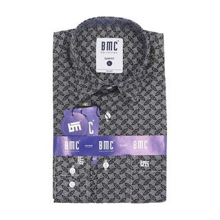 BMC Slimfit Shirts Long Sleeve 1330057 (Design-3) Large