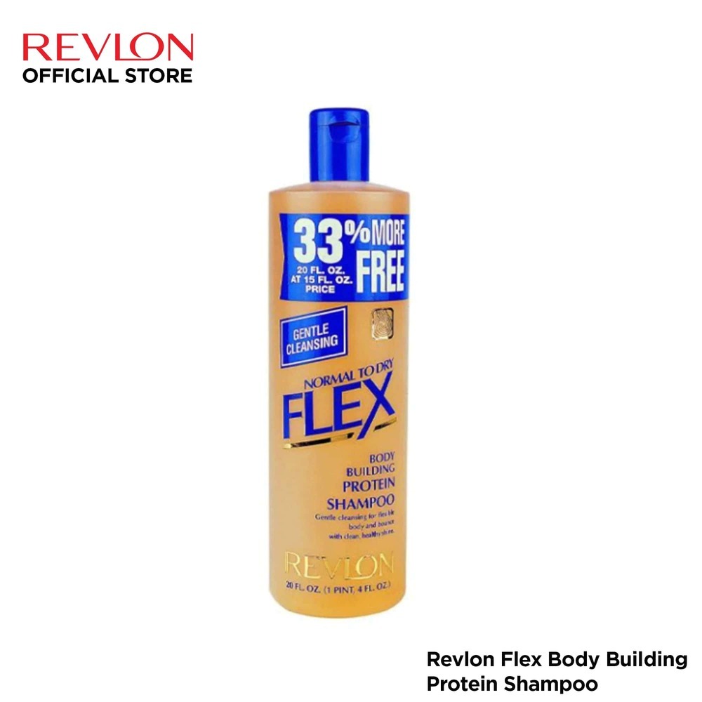 Revlon Flex Body Building Protein Shampoo 20 oz (Normal To Dry)