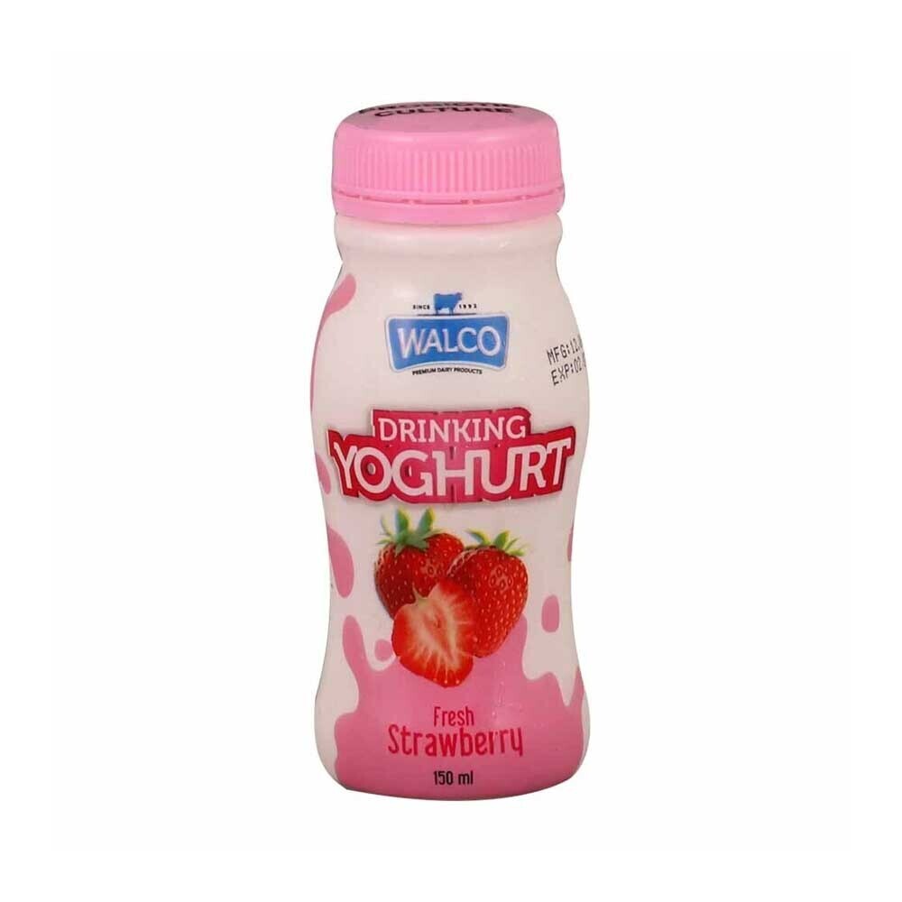 Walco 0% Fat Drinking Yoghurt Strawberry 150ML