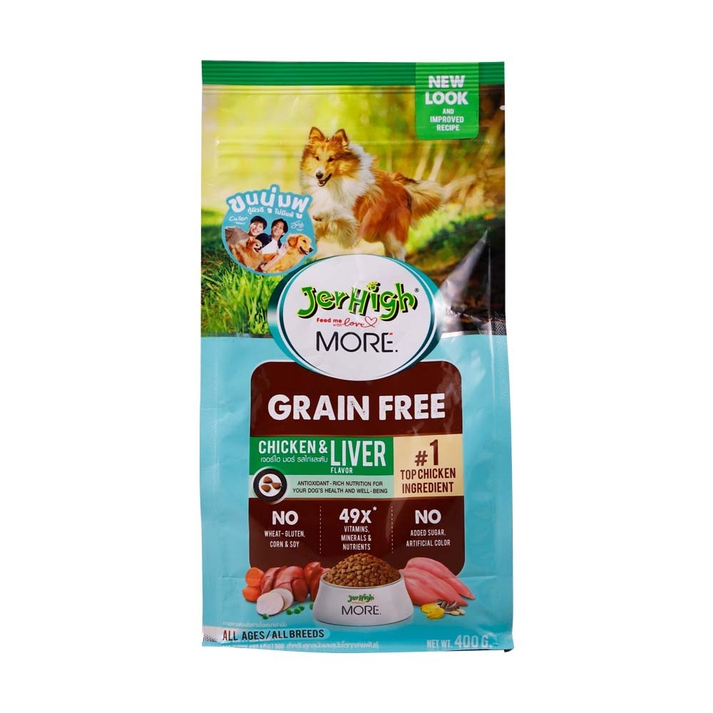 Jerhigh More Dog Food Chicken&Liver 400G