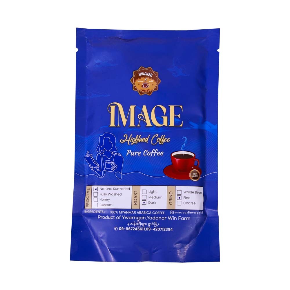Image 100% Arabica Coffee Dark Fine Ground 100G