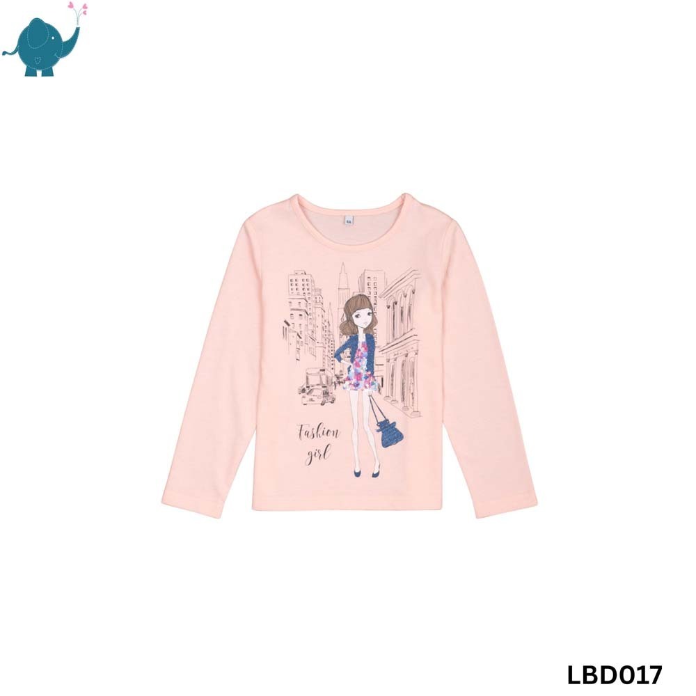 Max & Mia Kid Girl Long-sleeve Top LBD017 Pink 3 Years