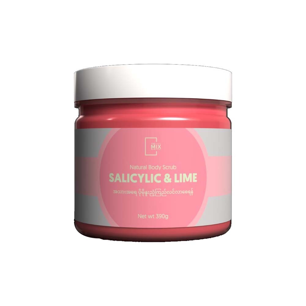 The Mix By Su Body Scrub Salicylic & Lime with Container 390G
