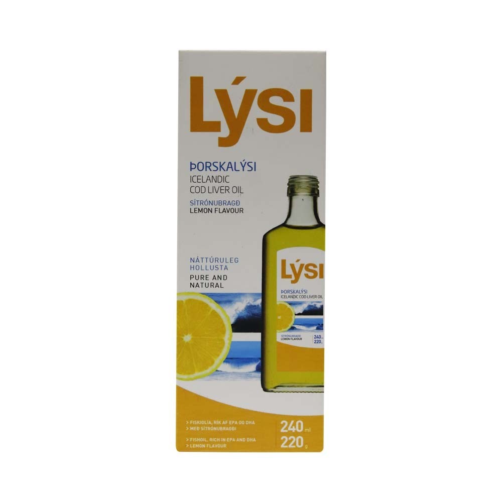 Lysi Icelandic Cod Liver Oil 240ML (Lemon)