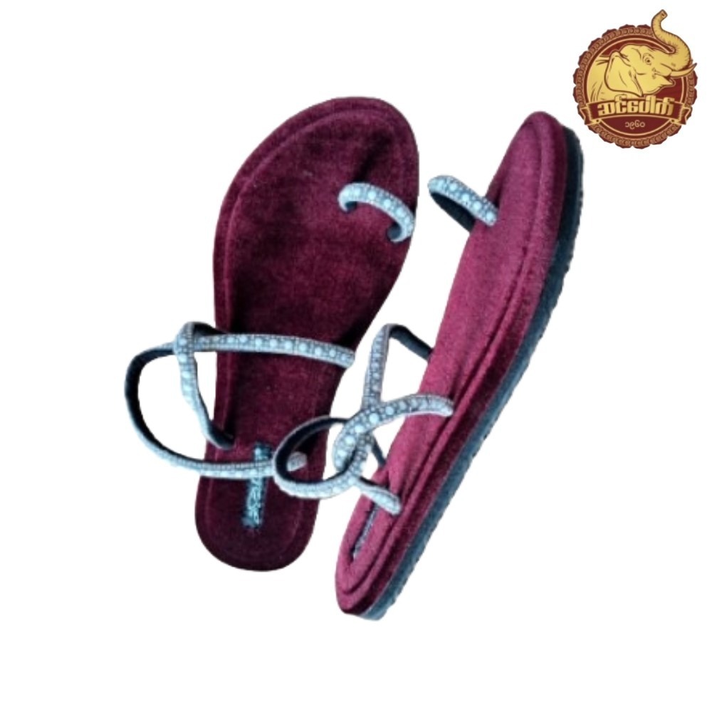Sin Pauk Women Velvet Slipper (Design-3,No-40) BGK-023