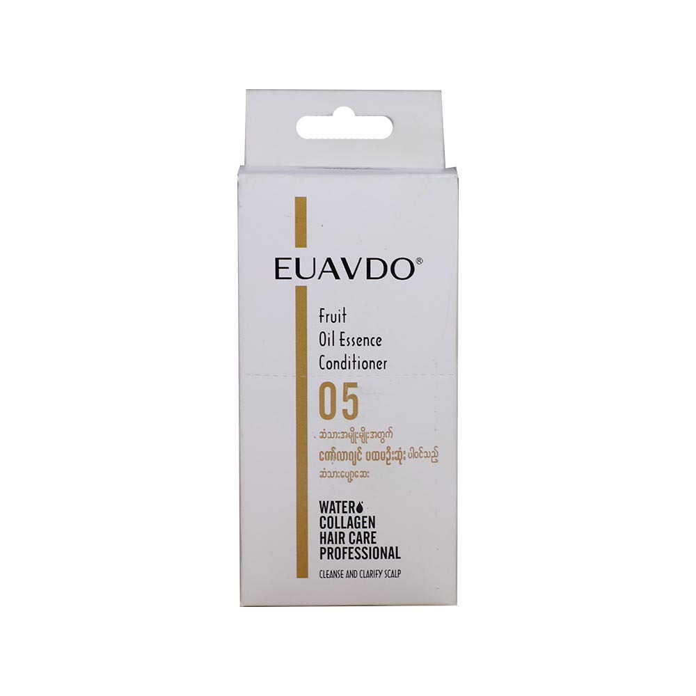 Euavdo Water Collagen Fruit Oil Essence Conditioner 10ML x 12PCS (05)