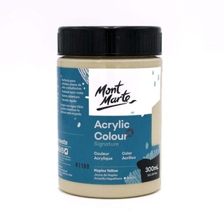 Mont Marte Acrylic Colour Paint Signature 300ML Naples Yellow