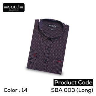 SOLO COLLLECTION SBA 003 (Long) Slim Fit Shirt Extra Large 10