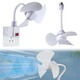 Small E27 Screw-In Ceiling Fan With Socket Holder 5.5 in ELE0001046F