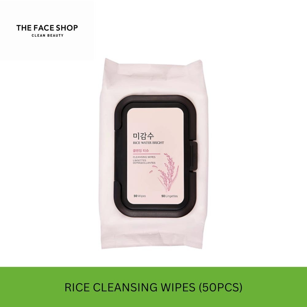 The Face Shop Official Rice Water Bright Cleansing Wipes 8806182573156