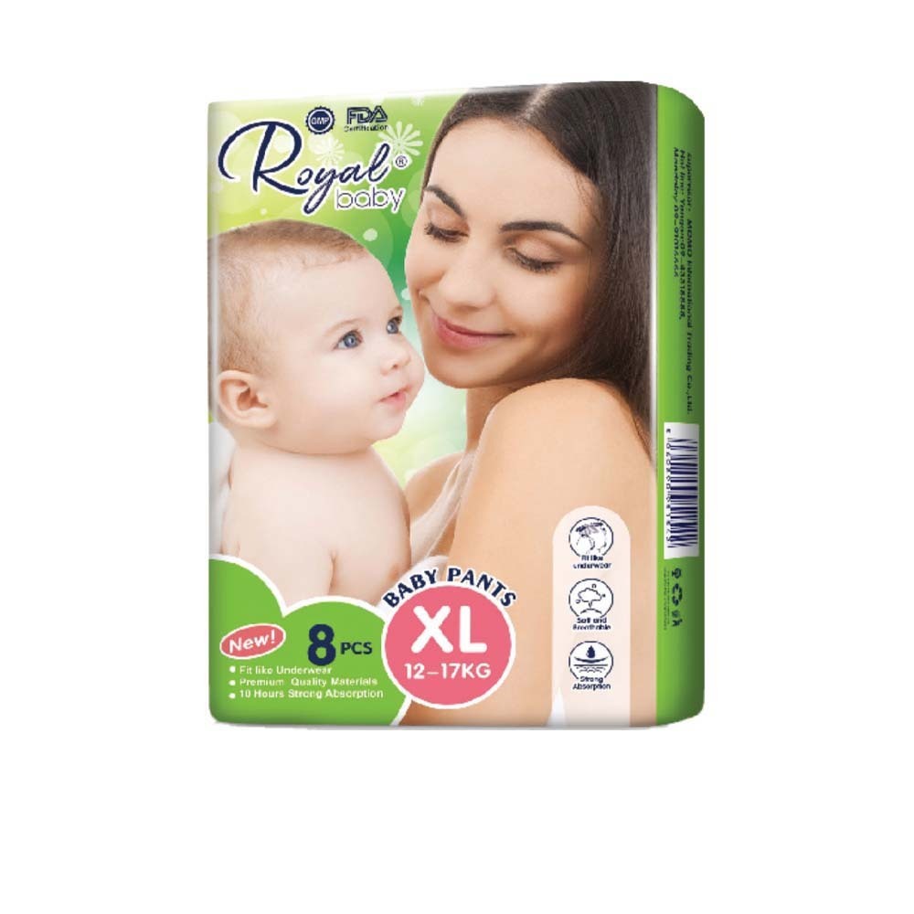 Royal Baby Diaper 8PCS - XL Size (12-17KG)