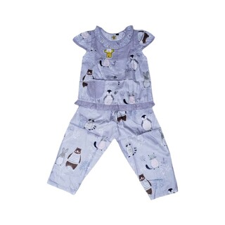 Bambi Baby Night Wear Silk Cotton One Set BAMBI_BABY05_6 Orange (5 Years)