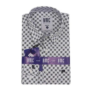 BMC Slimfit Shirts Long Sleeve 1330058 (Design-3) Large