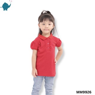 Max & Mia Girl Short-Sleeve Polo Top MM9926 Gray XL