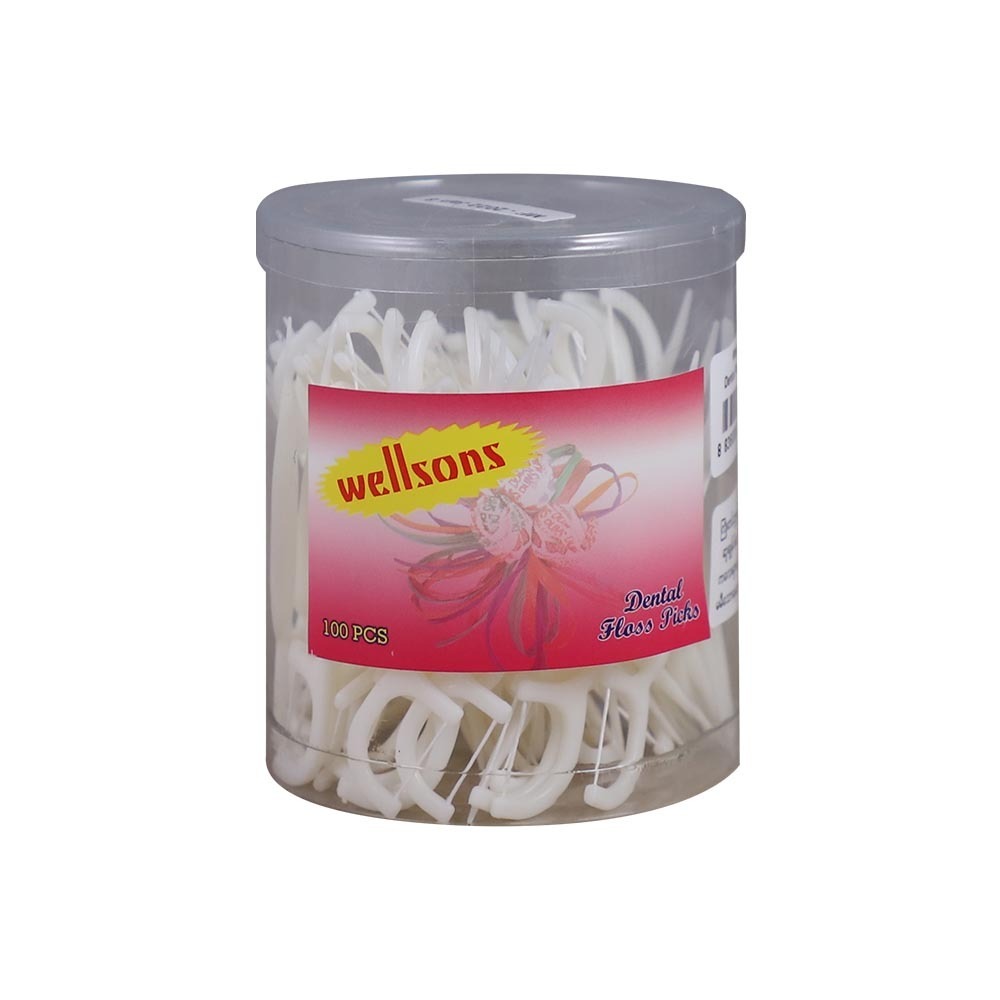 Wellsons Dental Floss Picks 100PCS