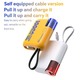 Konfulon A48Q (10000mAh Fast Charging 22.5W Built-in Cable Power Bank) + Lightning Cable White