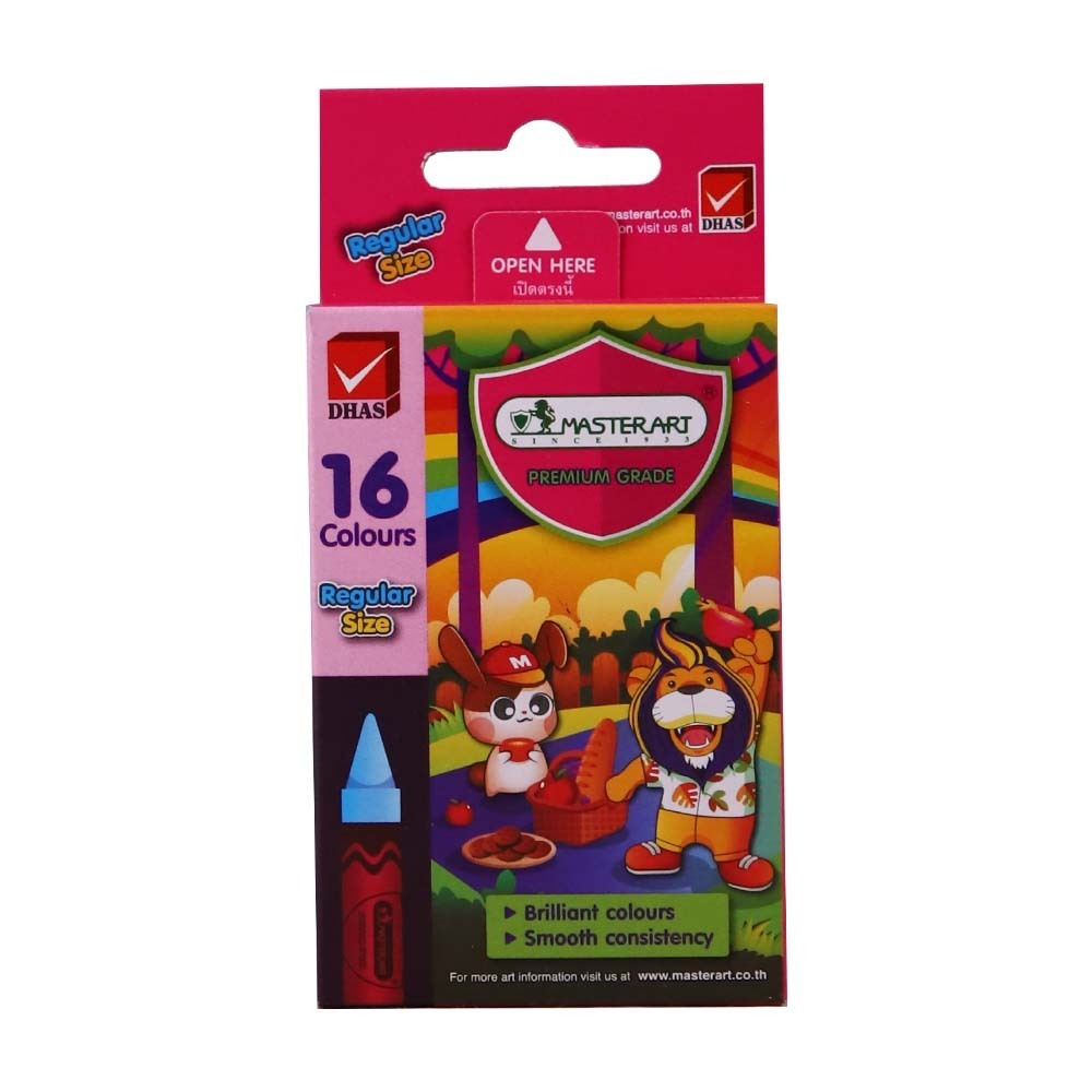 Master Art Wax Crayons Regular 16PCS No.193683