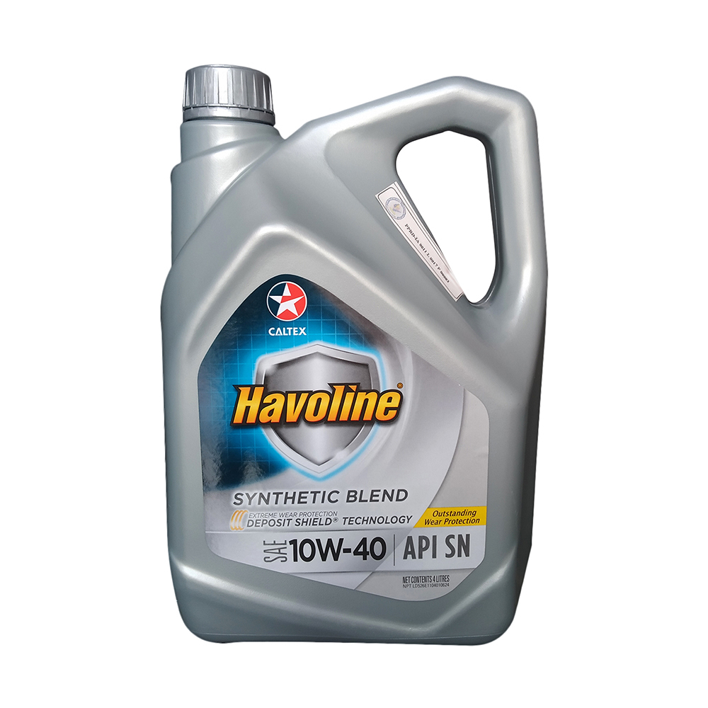 Caltex Havoline SYN Blend SAE 10W40 Engine Oil 4 LTR Silver