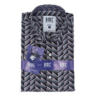 BMC Slimfit Shirts Short Sleeve 2320053 (Design-2) Large
