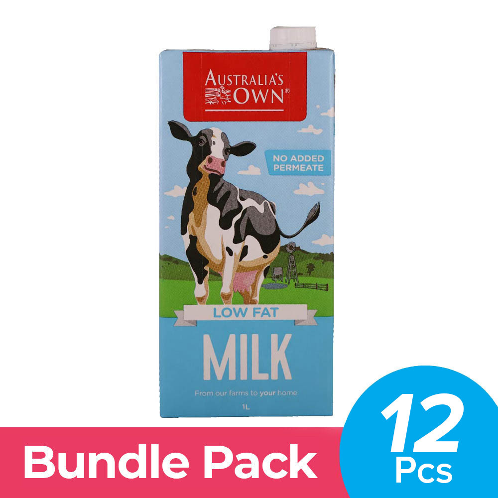 Australia's Own UHT Low Fat Milk 1Lx12PCS