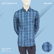 Cottonfield Men Long Sleeve Print Shirt C15 (Medium)