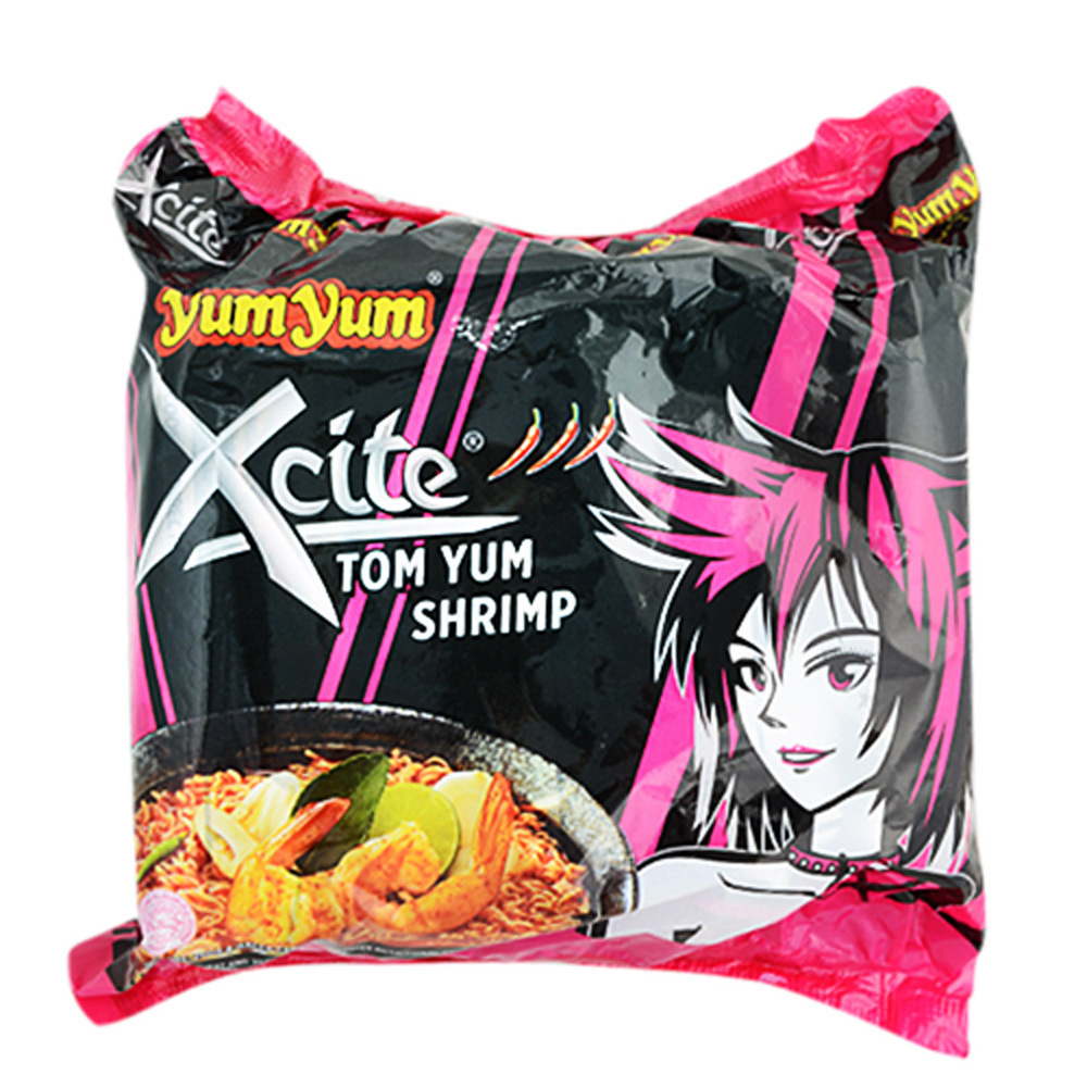 Yum Yum Xcite Instant Noodle Tom Yum Shrimp 70G X 5PCS
