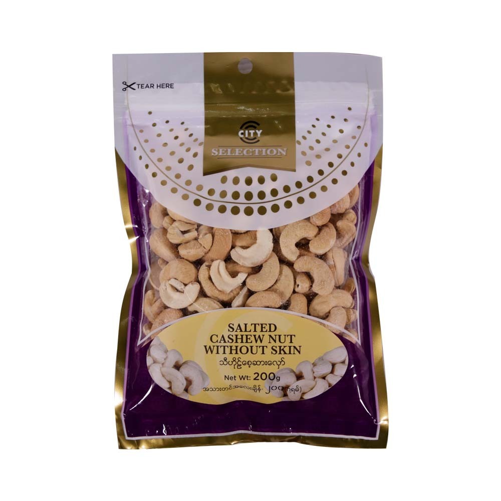 City Selection Salted Cashew Nuts Without Skin 200G