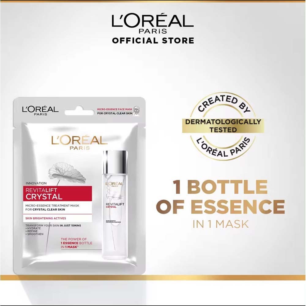 Loreal Revitalift Crystal Micro-Essence Treatment Face Mask 30G