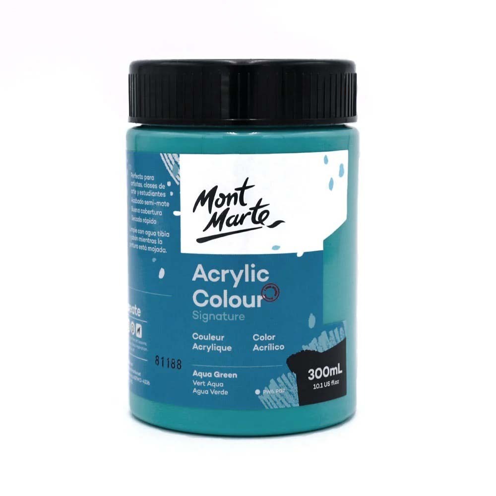 Mont Marte Acrylic Colour Paint Signature 300ML Emerald Green