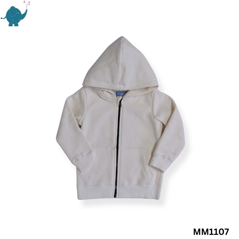 Max & Mia Unisex Hoodie MM1107 White 2XL