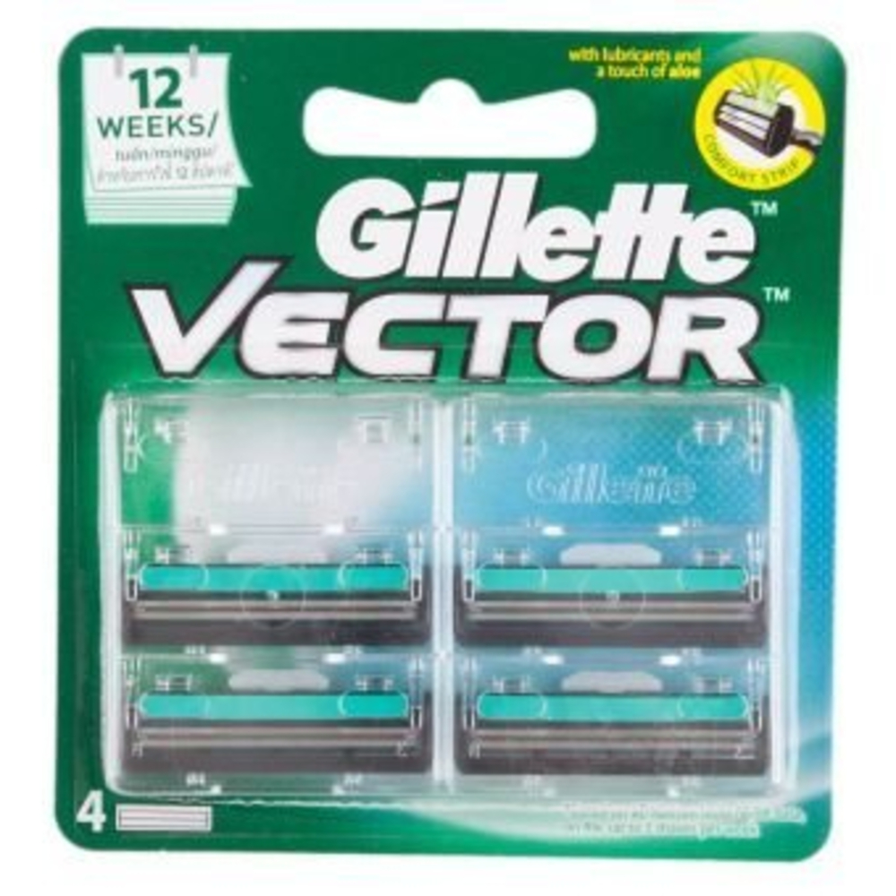 Gillette Vector Razor Refill 4PCS