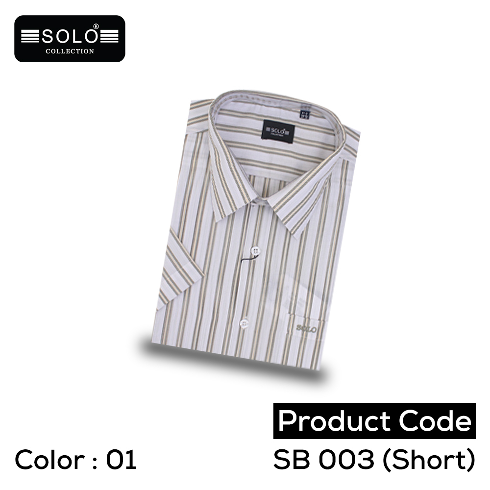 SOLO COLLLECTION SB 003 (Short) Regular Shirt Large 01