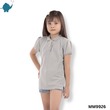 Max & Mia Girl Short-Sleeve Polo Top MM9926 Gray XL