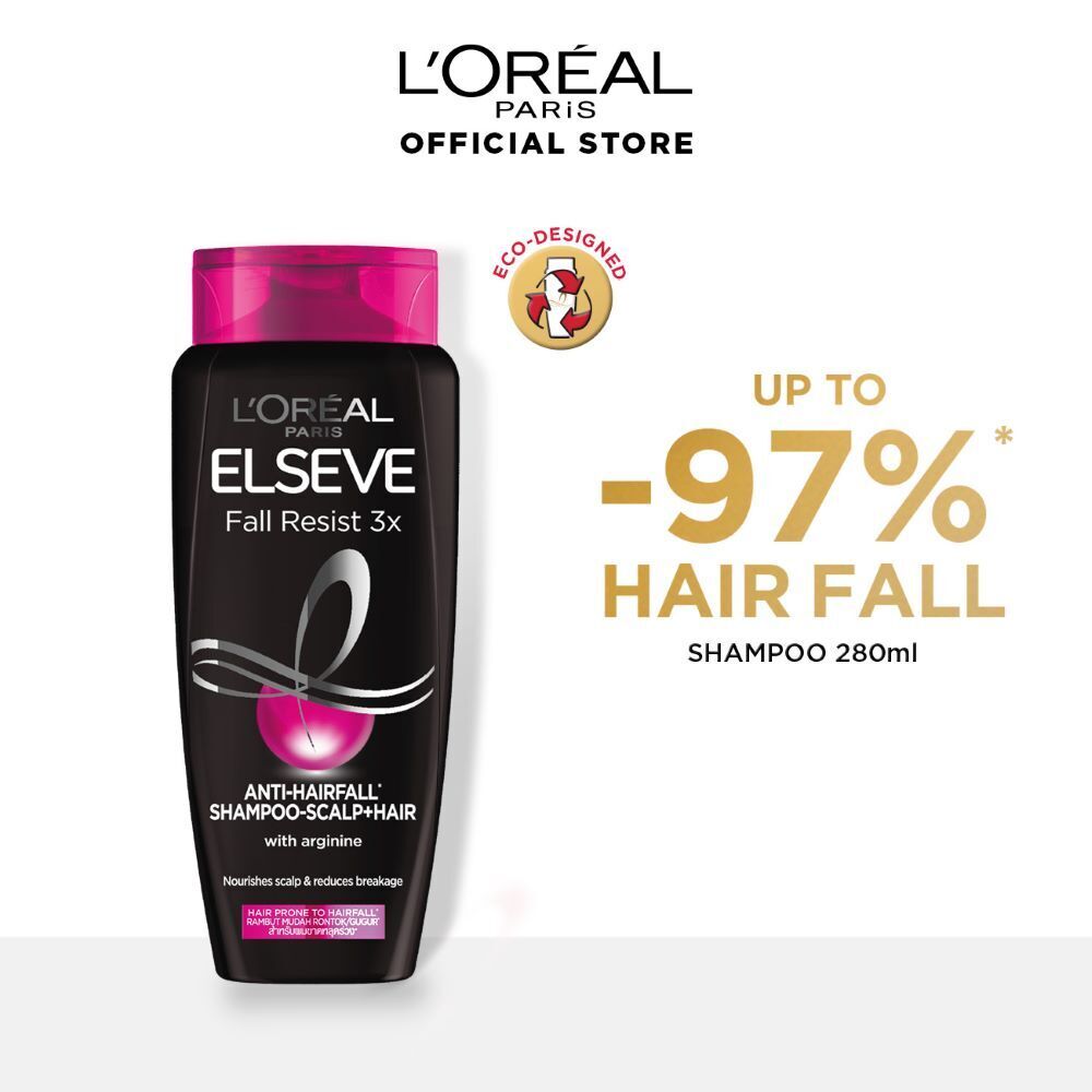 Loreal Elseve Fall Resist 3X Anti-Hair Fall Shampoo 280ML