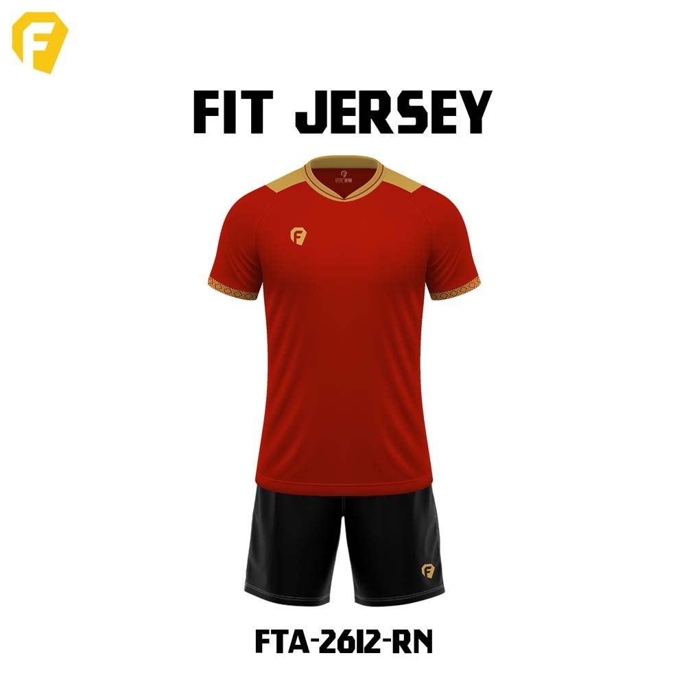 Olympic Fit Jersey FTA-2612-Red Large