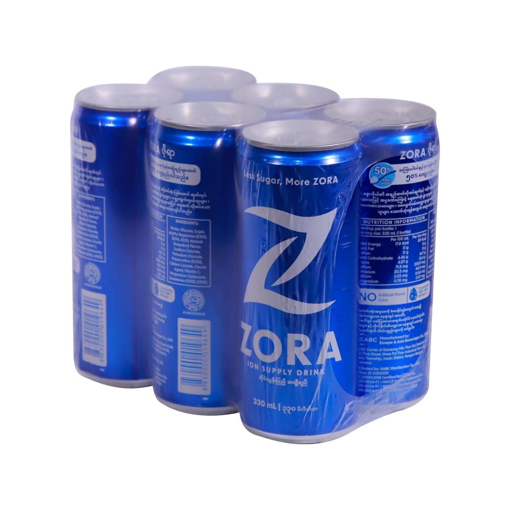 Zora Ion Supply Drink 330Mlx6 (Can)