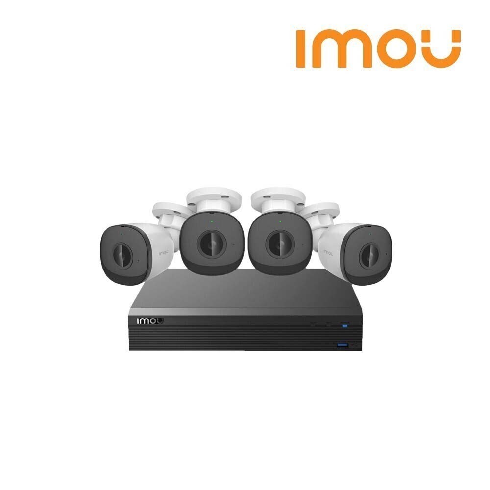 IMOU Smart Outdoor Wireless Security Kit (NVR+4 Wifi CCTV) CCTV Kit (KIT/NVR1104HS-W-S2/4-F22-D)