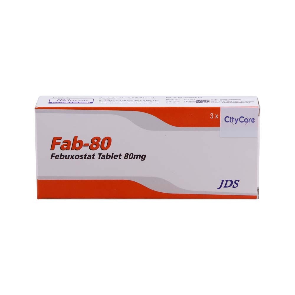 Fab-80 Febuxostat 80MG 10PCSx3