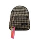 Konoko Cotton Mini Backpack Small (Black Tweed )