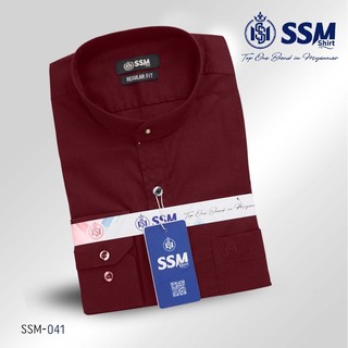 Mandarin Collar Shirt Long Sleeve XL (Apricot Orange) SSM-O-P-S-066