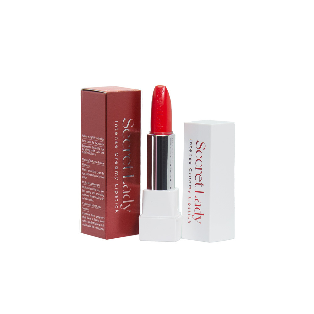 Secret Lady Intense Creamy Lipstick 3.5G (S3 Bright Red Orange)