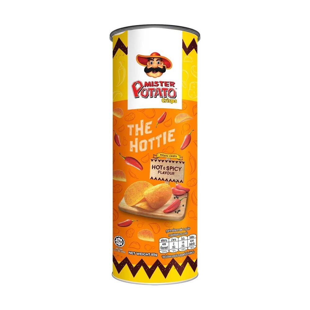 Mister Potato Crisps Hot & Spicy 85G