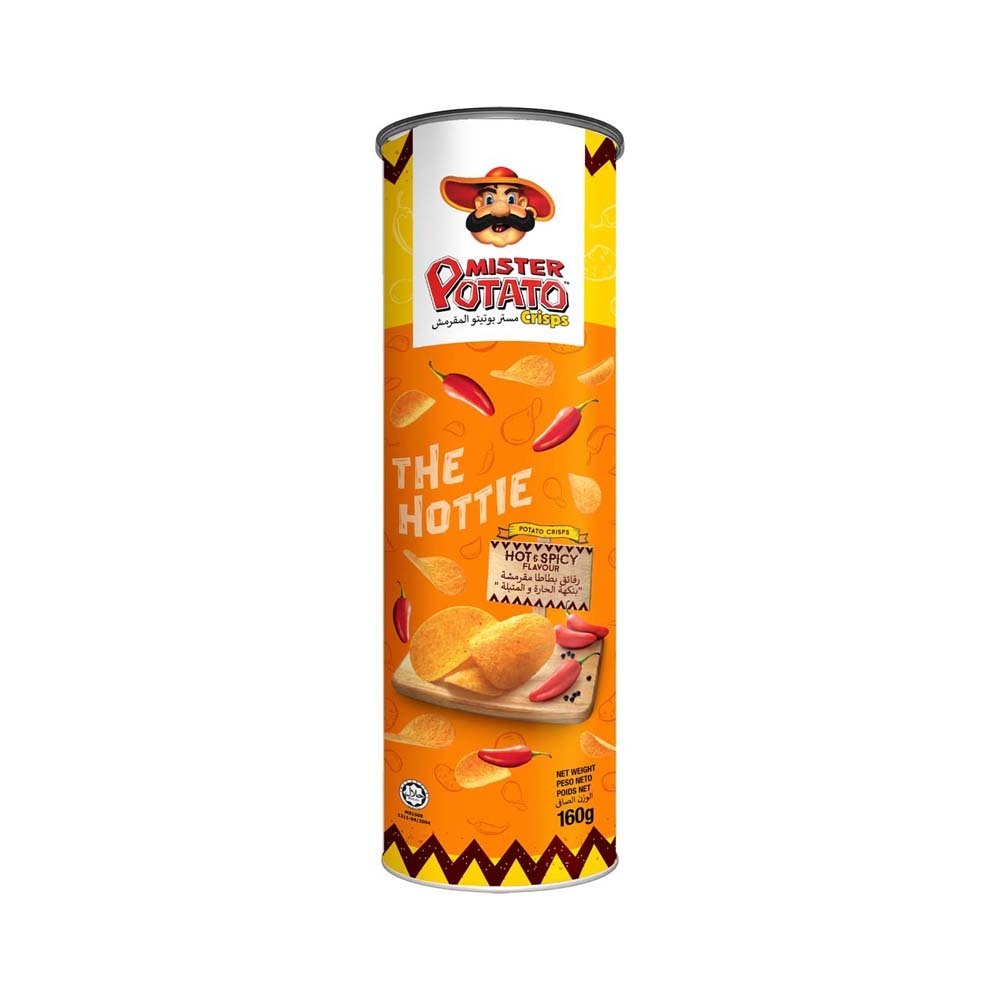 Mister Potato Crisps Hot & Spicy 160G