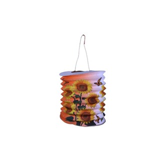 Uncle Gyi Sunflower Cylinder Paper Lantern (Small) 10PCS x 1Pack Pink