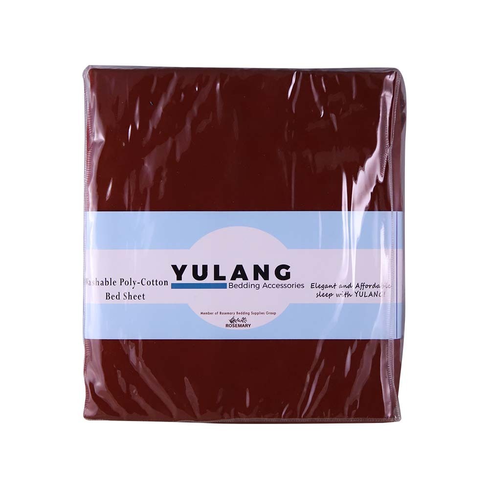 Yulang Bed Sheet 3PCS 3.5X6.5FTx9INCH Reddish Brown