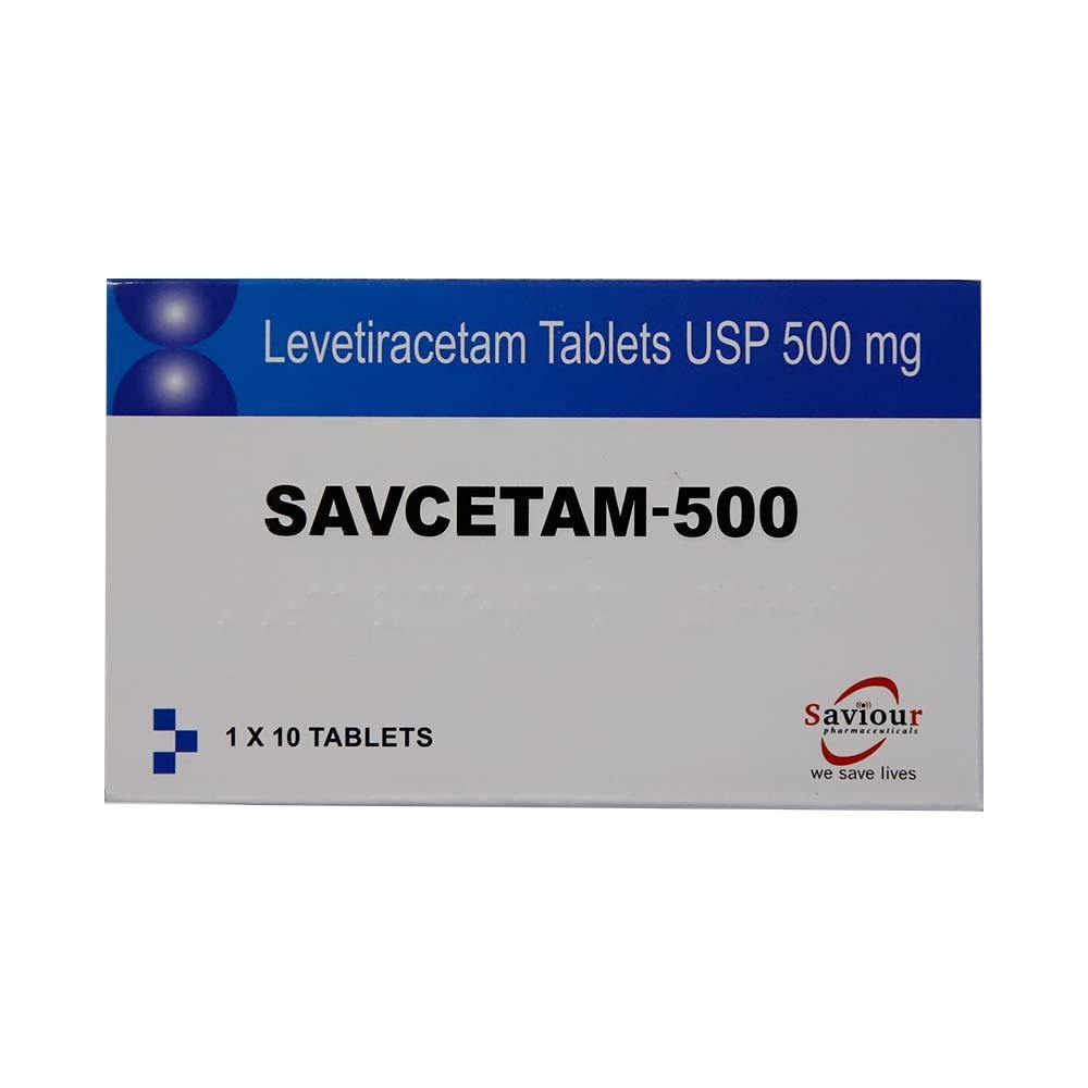 Savcetam-500 Levetiracetam 500MG 10PCS