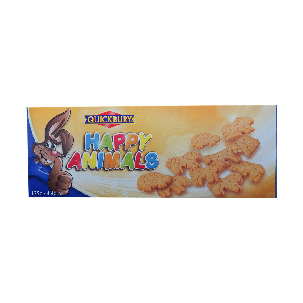 Quickbury Happy Animals Cookies 125G