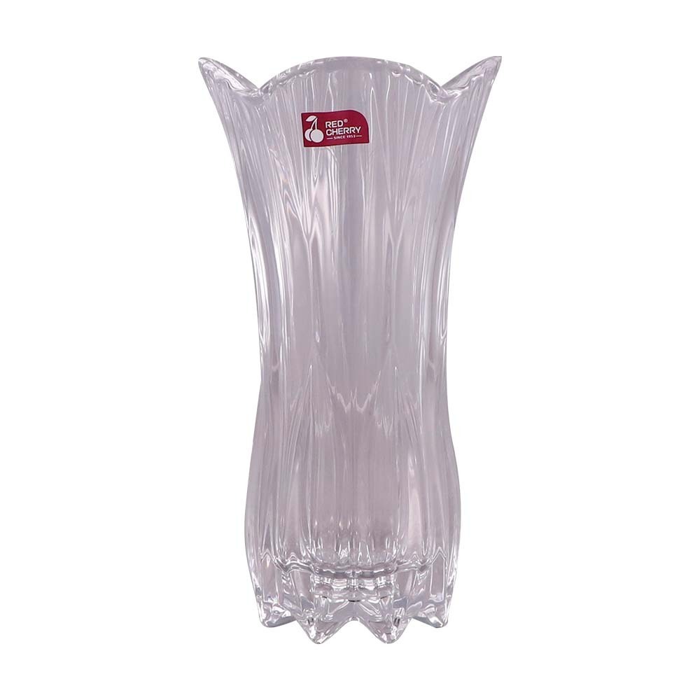 Red Cherry Glass Flower Vase 9.5IN FP-0042