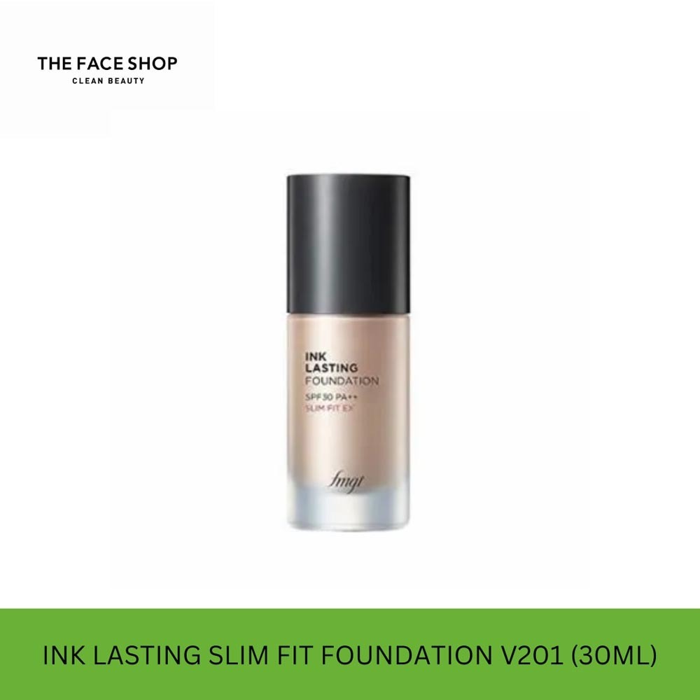 Thefaceshop Ink Lasting Foundation Slim Fit V201 Apricot Beige 8806182577772
